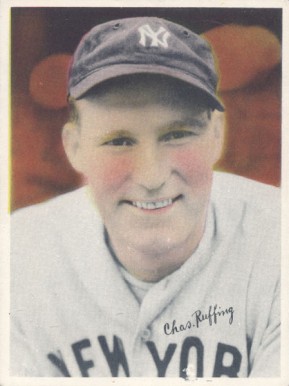 1936 R312 Chas. Ruffing # Baseball Card