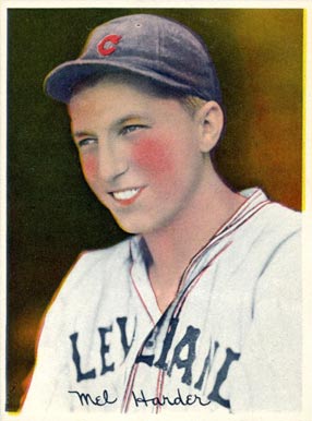 1936 R312 Mel Harder # Baseball Card