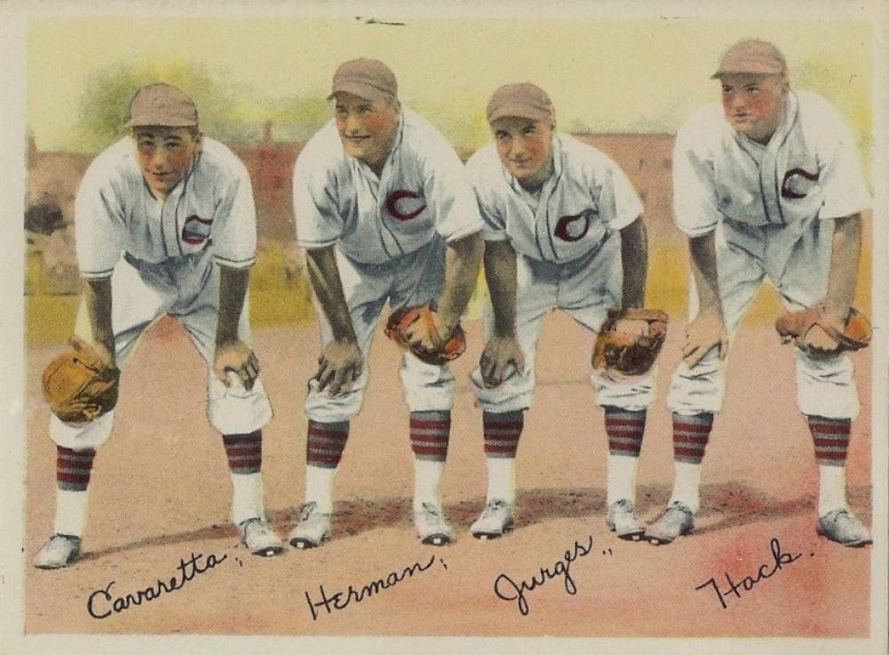 1936 R312 Cavarretta/Herman/Jurges/Hack # Baseball Card
