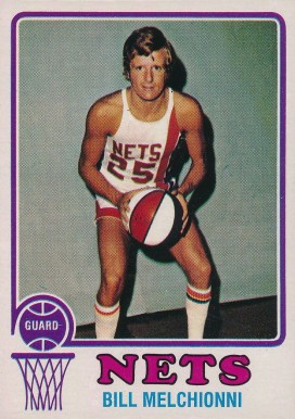 1973 Topps Bill Melchionni #249 Basketball Card