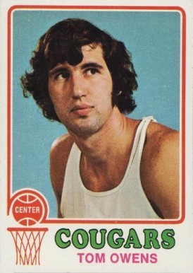 1973 Topps Tom Owens #189 Basketball Card