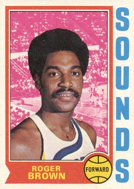 1974 Topps Roger Brown #240 Basketball Card
