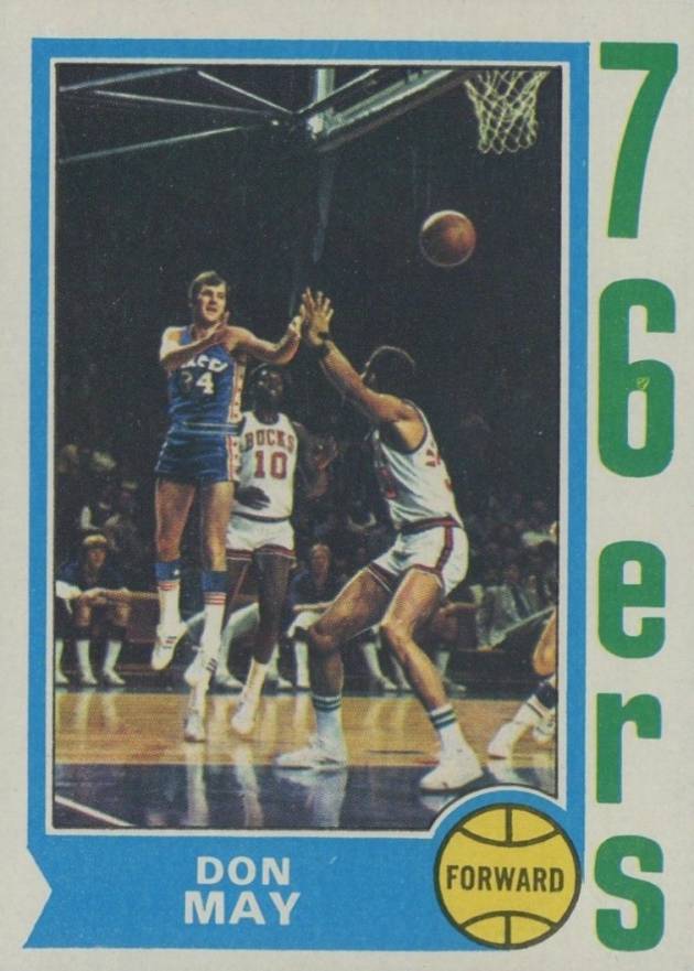 1974 Topps Don May #2 Basketball Card