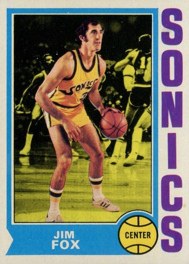 1974 Topps Jim Fox #34 Basketball Card