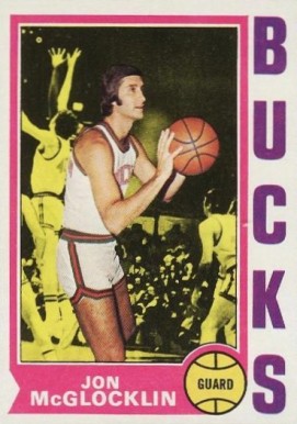 1974 Topps Jon McGlocklin #37 Basketball Card