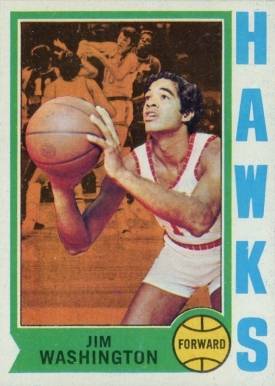 1974 Topps Jim Washington #41 Basketball Card