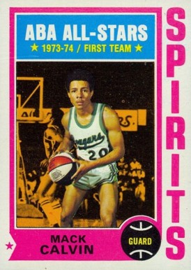 1974 Topps Mack Calvin #245 Basketball Card