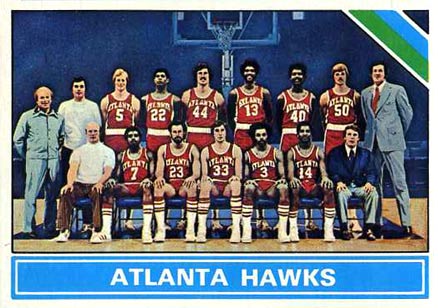 1975 Topps Atalanta Hawks Team #203 Basketball Card