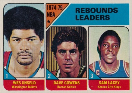 1975 Topps NBA Rebound Leaders #4 Basketball Card