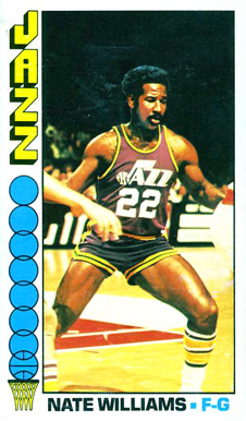 1976 Topps Nate Williams #88 Basketball Card