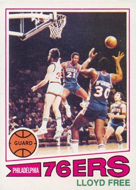 1977 Topps Lloyd Free #18 Basketball Card