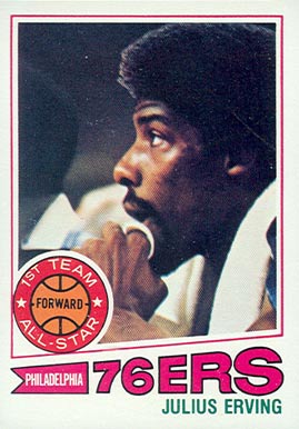 1977 Topps Julius Erving #100 Basketball Card