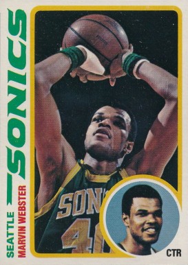 1978 Topps Marvin Webster #19 Basketball Card