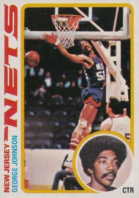 1978 Topps George Johnson #55 Basketball Card
