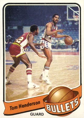 1979 Topps Tom Henderson #18 Basketball Card