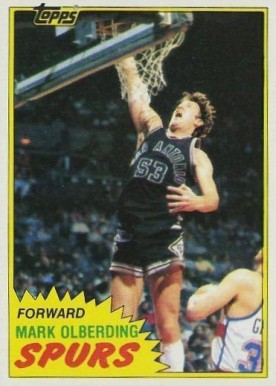 1981 Topps Mark Olberding #104 Basketball Card
