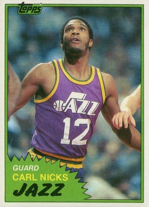 1981 Topps Carl Nicks #104 Basketball Card