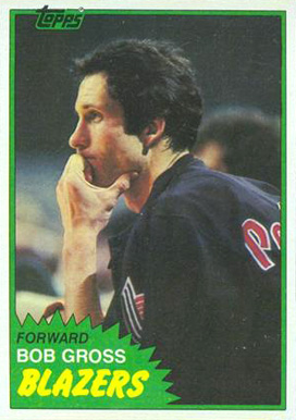 1981 Topps Bob Gross #84 Basketball Card