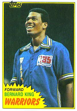 1981 Topps Bernard King #72 Basketball Card