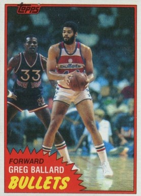 1981 Topps Greg Ballard #94 Basketball Card
