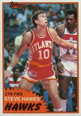 1981 Topps Steve Hawes #82 Basketball Card