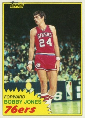 1981 Topps Bobby Jones #32 Basketball Card