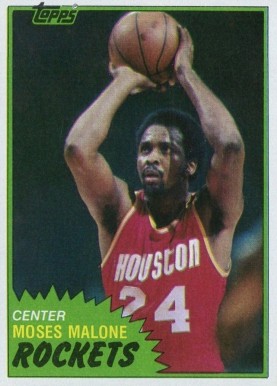 1981 Topps Moses Malone #14 Basketball Card