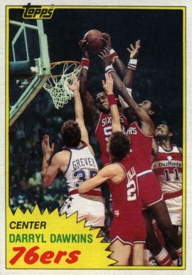 1981 Topps Darryl Dawkins #29 Basketball Card