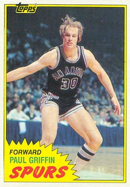 1981 Topps Paul Griffin #102 Basketball Card