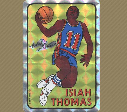 1985 Prism/Jewel Stickers Isiah Thomas #12 Basketball Card
