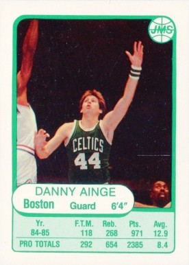 1985 JMS Game Danny Ainge #11 Basketball Card