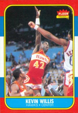 1986 Fleer Kevin Willis #126 Basketball Card