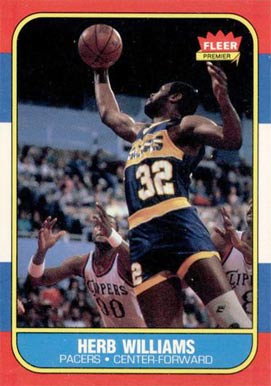 1986 Fleer Herb Williams #125 Basketball Card