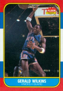 1986 Fleer Gerald Wilkins #122 Basketball Card
