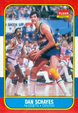1986 Fleer Danny Schayes #98 Basketball Card