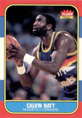 1986 Fleer Calvin Natt #79 Basketball Card