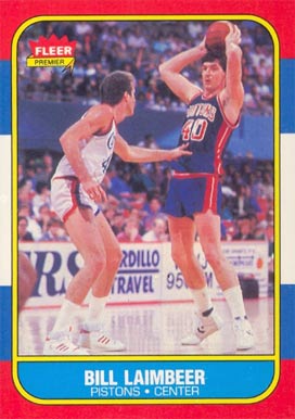 1986 Fleer Bill Laimbeer #61 Basketball Card
