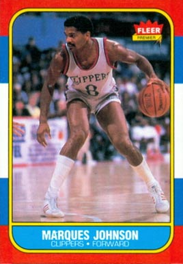 1986 Fleer Marques Johnson #54 Basketball Card