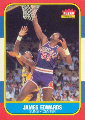 1986 Fleer James Edwards #29 Basketball Card