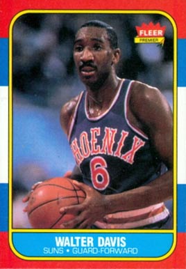 1986 Fleer Walter Davis #23 Basketball Card