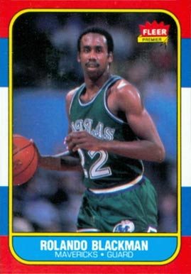 1986 Fleer Rolando Blackman #11 Basketball Card