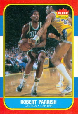 1986 Fleer Robert Parrish #84 Basketball Card