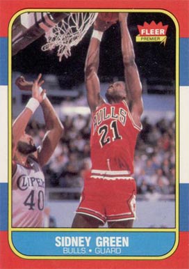 1986 Fleer Sidney Green #40 Basketball Card