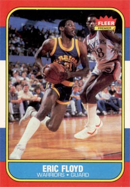 1986 Fleer Eric Floyd #34 Basketball Card