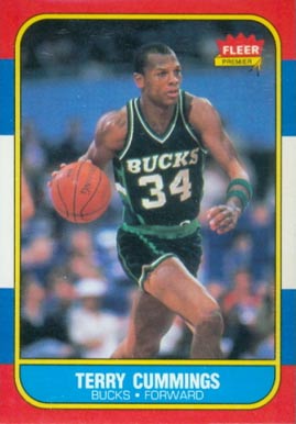 1986 Fleer Terry Cummings #20 Basketball Card