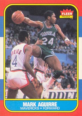 1986 Fleer Mark Aguirre #3 Basketball Card