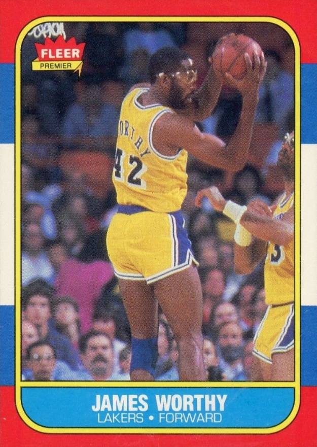 1986 Fleer James Worthy #131 Basketball Card