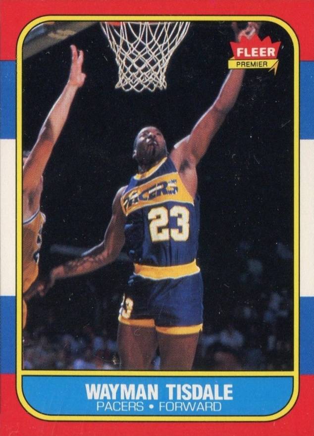 1986 Fleer Wayman Tisdale #113 Basketball Card