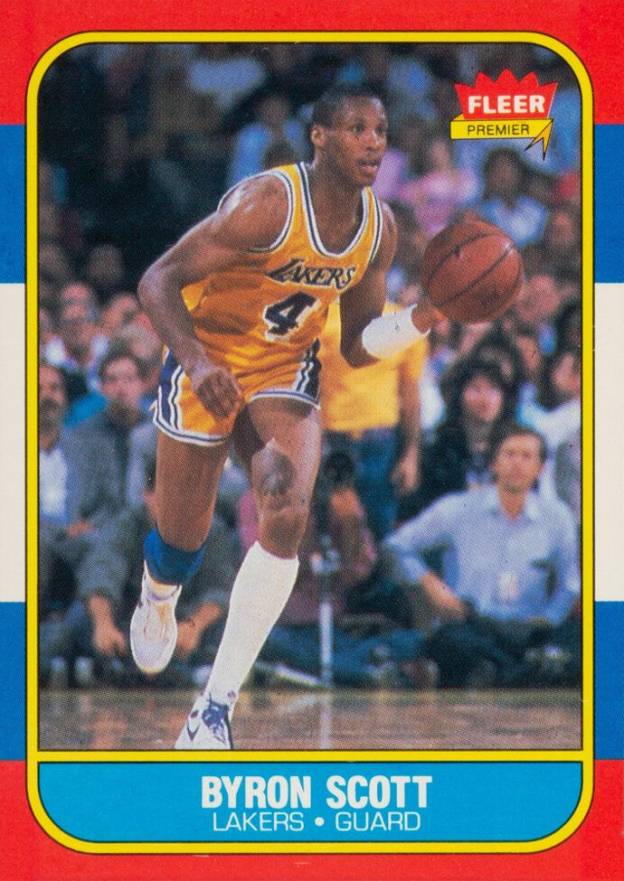 1986 Fleer Byron Scott #99 Basketball Card
