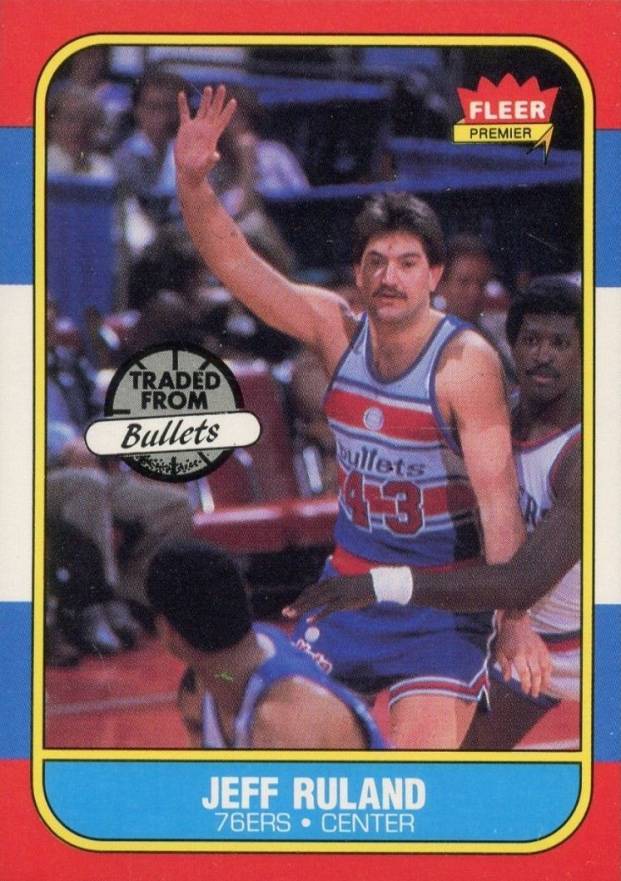 1986 Fleer Jeff Ruland #96 Basketball Card